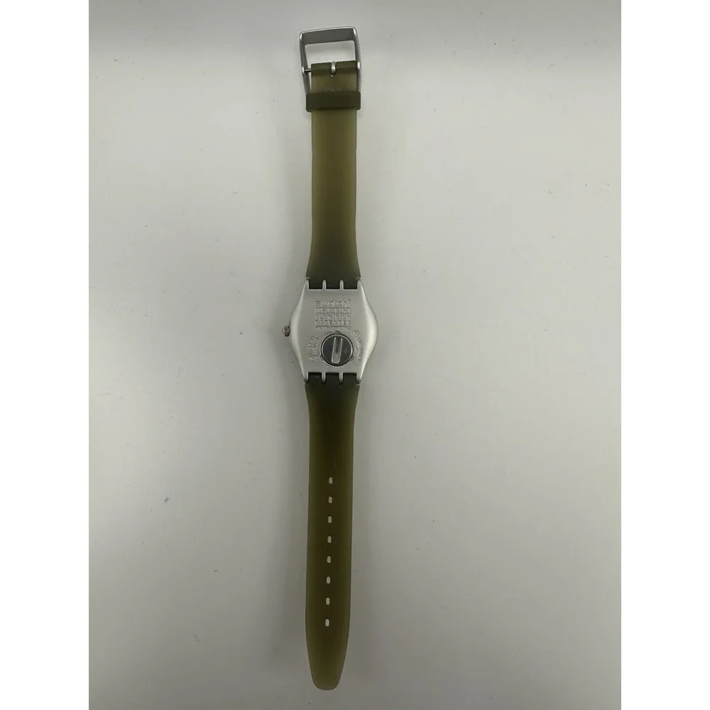 Swatch Watch SPARKLING‎ OLIVE Irony YLS1017 2002 New Battery 33MM 7.5